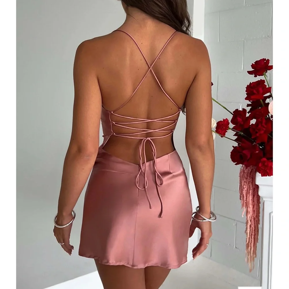 Babyboo MAE MINI DRESS - PINK - Picture 3 of 7